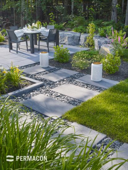 Outdoor porcelain paving