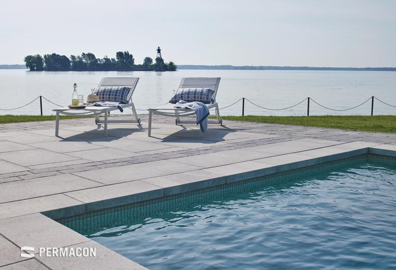 Poolside living space